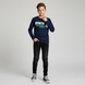Teen boys&rsquo; long sleeve T-shirt Reporter Young blue with monkey print 133-42B-59-485, 152