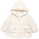 Fur coat for girls Wojcik Wyjatkowa Chwila cream, 86