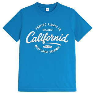 T-shirt for teenage boy California light blue, 170