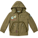 Boy's Windbreaker Jacket Wojcik "Twoje Miasto" Khaki, 92