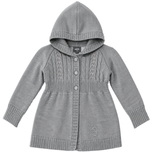Girls&rsquo; Cardigan Wojcik Drogi Pamietniku Grey, 92