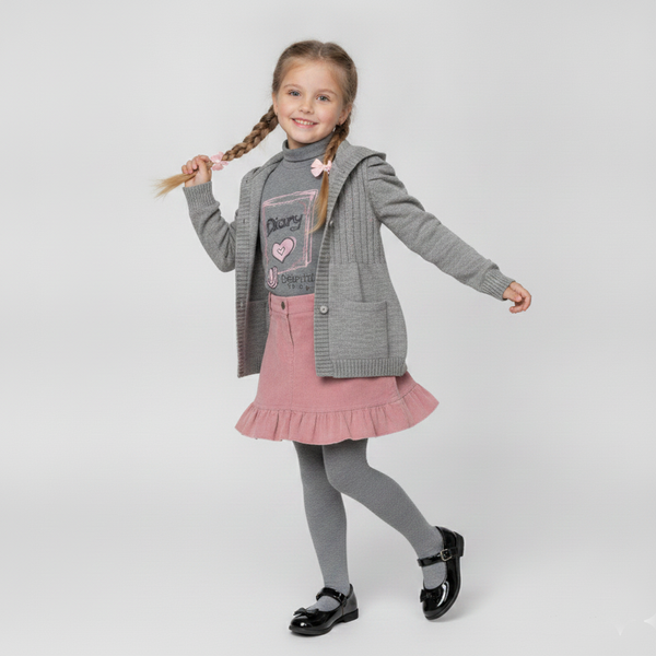 Girls&rsquo; Cardigan Wojcik Drogi Pamietniku Grey, 92