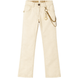 Girl's Summer Trousers Wojcik "Nowa Ikona Stylu" Beige with Chain, 128