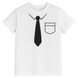 T-shirt for teenage boy Tie white, 152