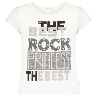 T-shirt for girls Wojcik Rockowy Styl white, 128