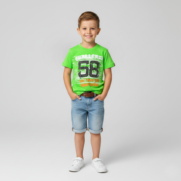 T-shirt for boys Wojcik Morskie Wyzwanie light green, 92