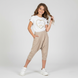Girl's Capri Pants Wojcik "Lubisz to" Beige Jersey, 140