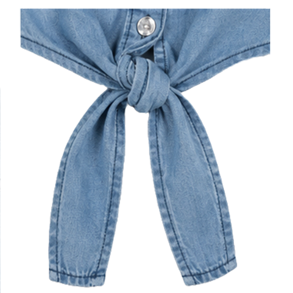 Reporter Young Girls&rsquo; Teen Sleeveless Lightweight Denim Shirt 141-37G-02-000 Light Blue, 146