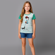 Футболка для дівчинки Reporter Young 131-40G-41-430 зелена YRSG2013 фото 2