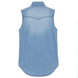 Reporter Young Girls&rsquo; Teen Sleeveless Lightweight Denim Shirt 141-37G-02-000 Light Blue, 146