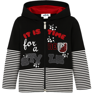 Girls&rsquo; Hoodie Wojcik Nowy Styl black, 98