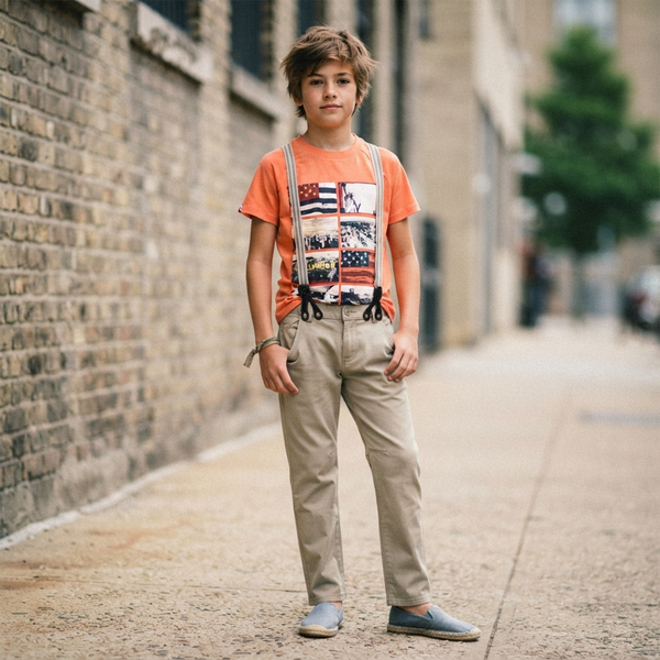 Beige pants for boys Wojcik &ldquo;Wielki Świat&rdquo;, 128