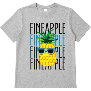 Футболка для хлопчика підлітка "Fineapple" сіра меланж D28 фото