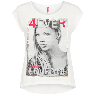 T-shirt for girls Reporter Young 141-40G-55-200 white, 152