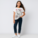 T-shirt for girls Reporter Young 141-40G-55-200 white, 152