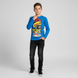 Teen boys&rsquo; long sleeve T-shirt Reporter Young blue with New York print 143-42B-13-438, 170