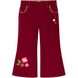 Girls&rsquo; corduroy pants Wojcik Barwny Ogrod 1 burgundy, 80