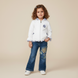 White Hoodie for Girls Wojcik "Kwiatuszek", 80