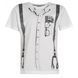 T-shirt for teenage boy Reporter Young 141-40B-54-200 white, 152