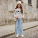 Girls&rsquo; long sleeve top Reporter Young 133-42G-97-119 grey, 146
