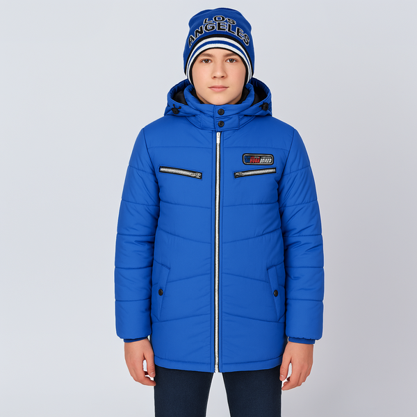 Boys&rsquo; winter-autumn jacket Reporter Young blue 143-82B-11-438, 146