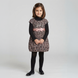 Girls&rsquo; turtleneck Wojcik Rozowa Bajka black cotton with &ldquo;Love&rdquo; print, 110