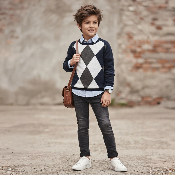 Sweater for boy Wojcik "Klasyczny Chlopak" blue, 92
