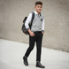 Teen Boys' Cotton Knitted School Vest Reporter Young 133-76B-10-120 Grey, 158
