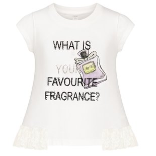 Tunic for girls Wojcik Kolekcja Perfum white, 104