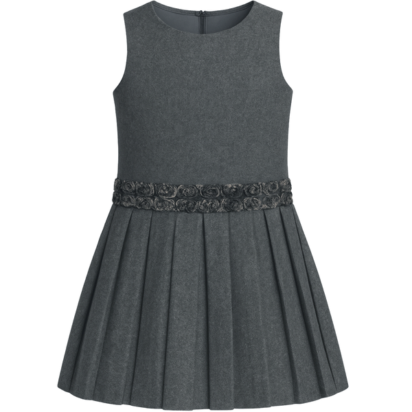 Girls&rsquo; long sleeve top Wojcik Moj Klejnot grey with print, 128