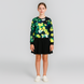 Girls&rsquo; sweatshirt Reporter Young flower print black 163-50G-45-100, 158