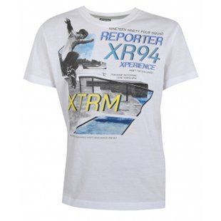 T-shirt for teenage boy Reporter Young 141-40B-35-200 white, 164