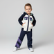 Wojcik Boy's Sweatpants "Ostatni Wyscig 1" Dark Purple Jersey Pants, 92