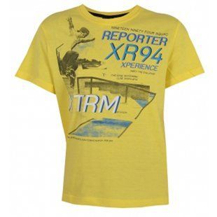 T-shirt for teenage boy Reporter Young 141-40B-35-310 yellow, 146