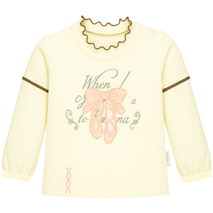 Girls&rsquo; long sleeve Wojcik &ldquo;Balietnica&rdquo; cream, 86