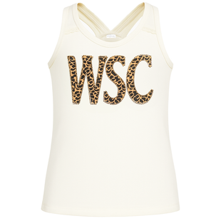 Tank top for girls Wojcik Klub Safari cream, 128