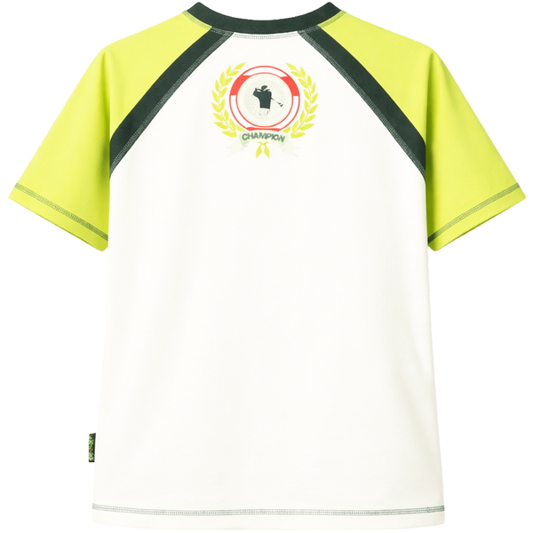 T-shirt for boy Wojcik Klub Golfa white, 128