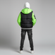 Boys&rsquo; winter-autumn jacket Reporter Young black with lime sleeves 143-82B-02-523, 128