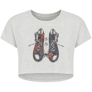 T-shirt for girls G-016 gray sneakers, 140