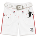 Girl's White Shorts Wojcik "Prawdziwa Milosc 1" with Belt and Keychain, 92