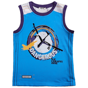 Tank top for boy Wojcik Niebezpieczna Strefa 1 light blue, 128