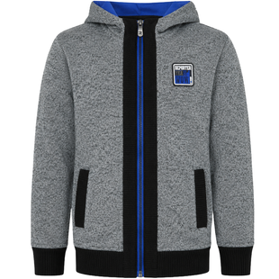 Sweater for a boy Reporter Young 143-74B-01-120 gray on fleece, 146