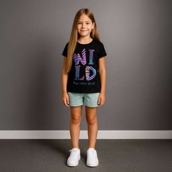 T-shirt for girls Reporter Young black, 146