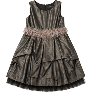 Graphite Festive Dress for Girl Wojcik &ldquo;Celine&rdquo;, 134