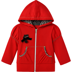 Girls&rsquo; hoodie Wojcik Papierowa Laleczka red, 92