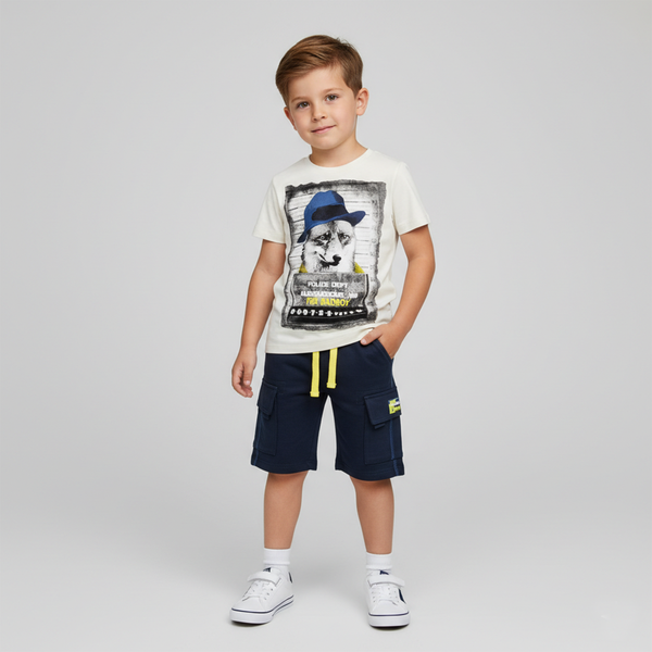 Boy's Shorts Wojcik "Poszukiwany" Knitted Blue, 122