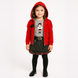Girls&rsquo; hoodie Wojcik Papierowa Laleczka red, 92