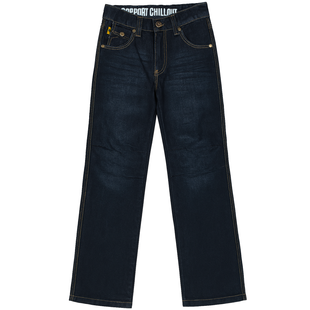 Boys' dark blue jeans Wojcik Czas Luzu 2, 128