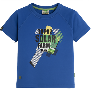 T-shirt for boy Wojcik Moc Energetyczna blue, 128