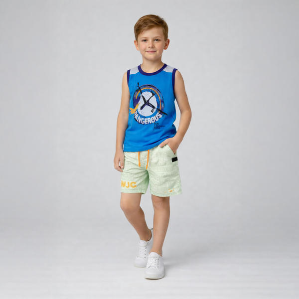 Wojcik Boys' Beige Shorts Niebezpieczna Strefa 1, 134